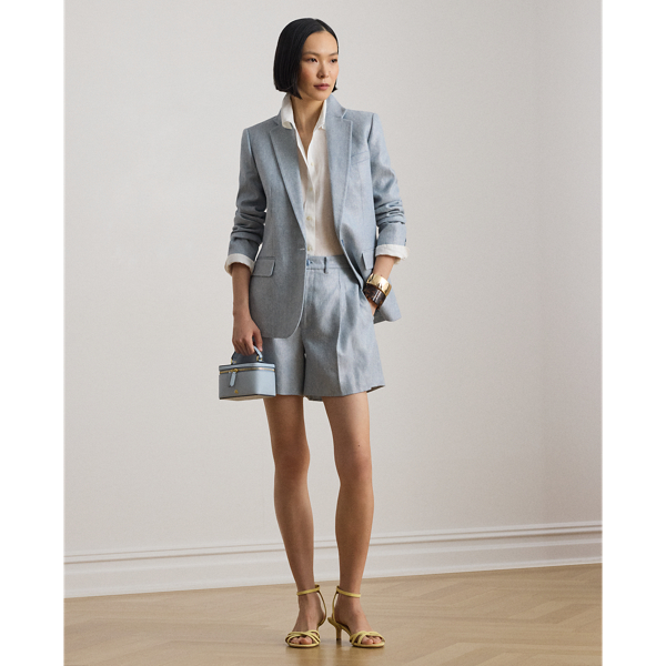 Blazer mit Korbmuster-Foliendruck Lauren in Arilee-Blau/Silberfolie 4