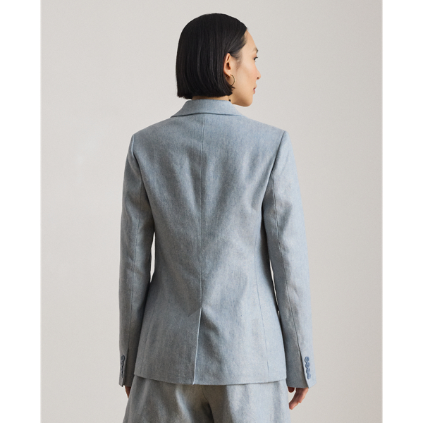 Blazer mit Korbmuster-Foliendruck Lauren in Arilee-Blau/Silberfolie 5