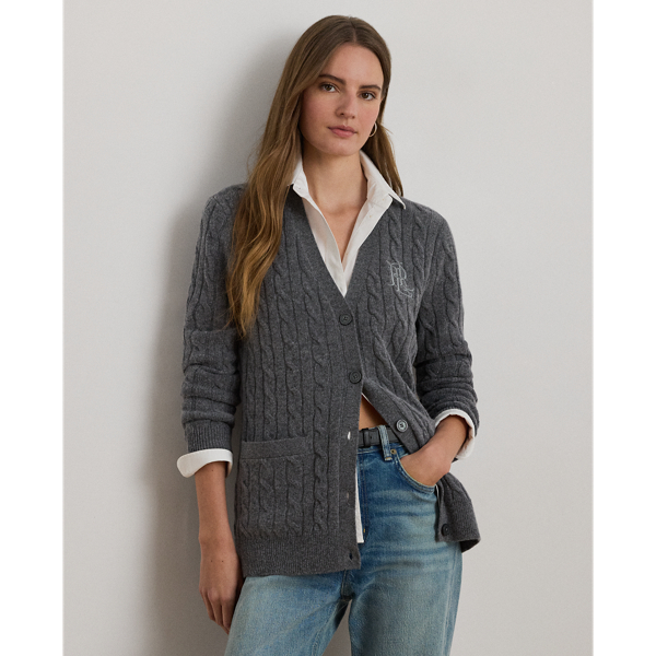 ケーブルニット ウールカシミヤ カーディガン | ラルフ ローレン公式