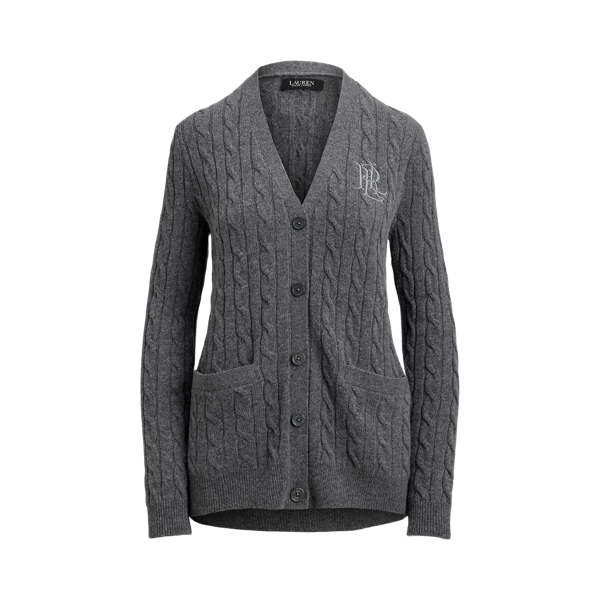 【Miyu様】ラルフローレン大人気カシミヤ太ケーブルニットカーディガン現行品 ケーブルニット ウールカシミヤ カーディガン （カーディガン・ボレロ