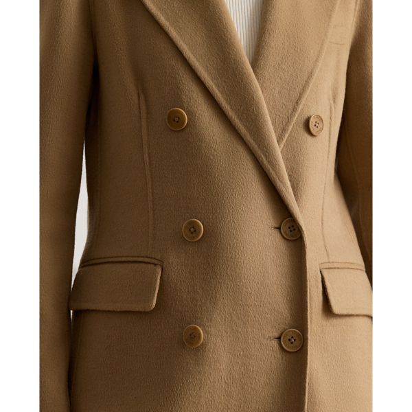 Double-Breasted Wool-Blend Coat