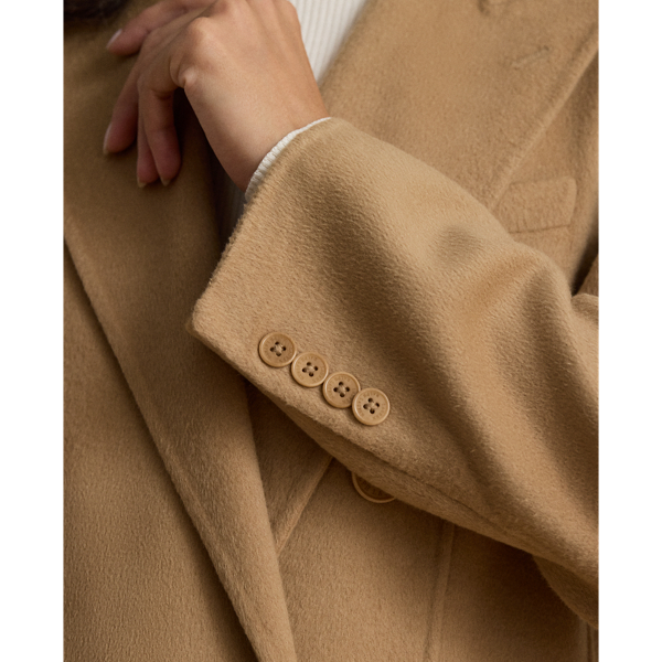 Double-Breasted Wool-Blend Coat