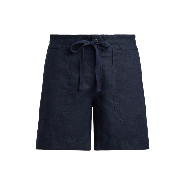 Leinenshorts mit weitem Bein Lauren in Lauren-Navy 2