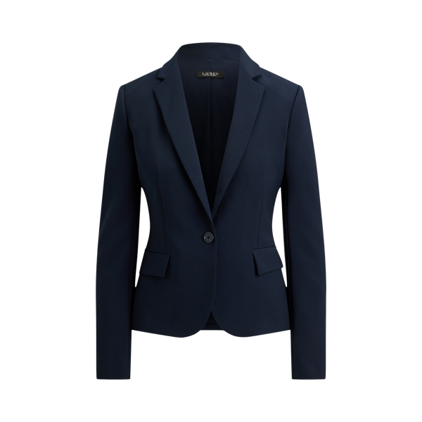 Lauren Navy Stretch Crepe Blazer Lauren 2