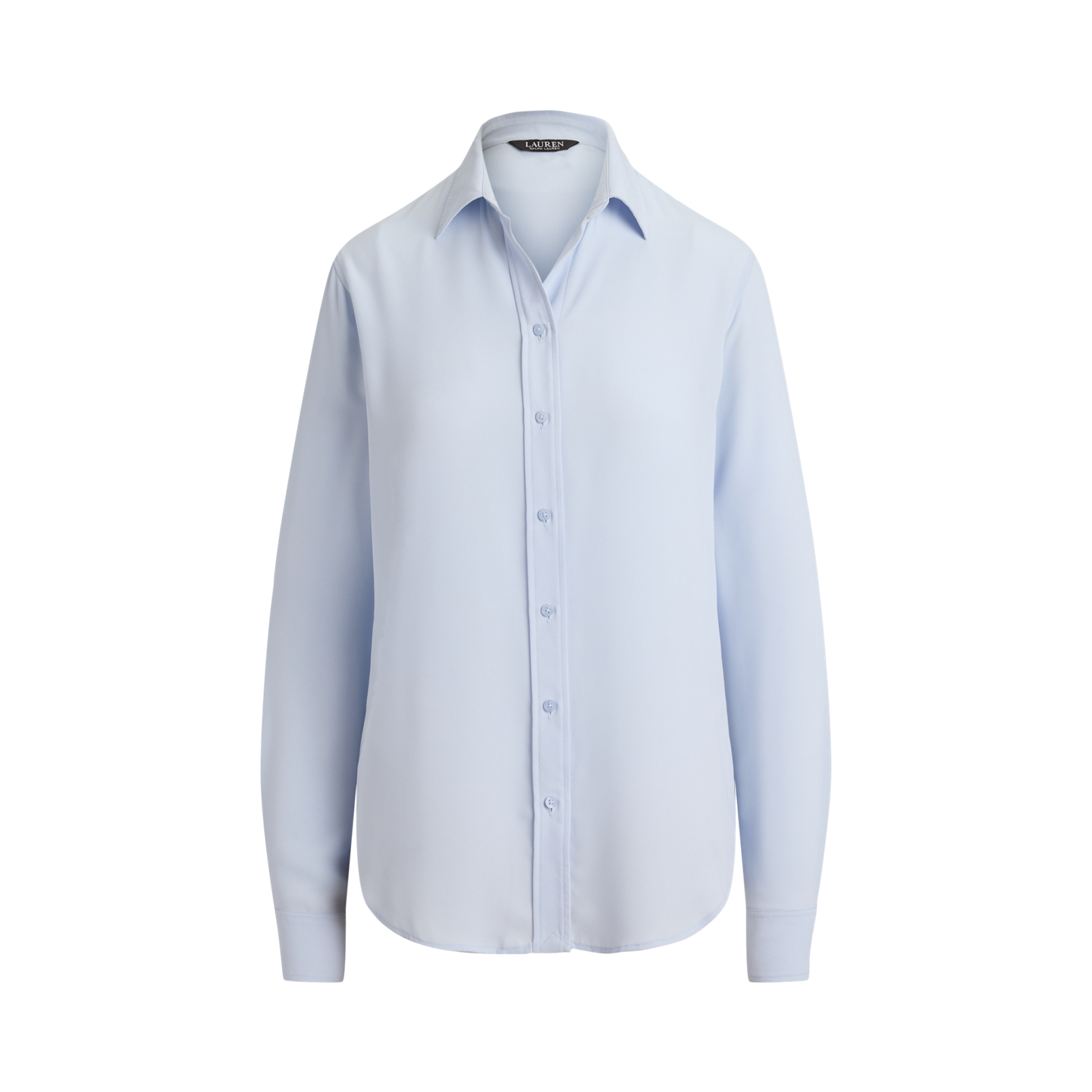 Женская рубашка Ralph Lauren Classic Fit Georgette, цвет: Синий — фото 5