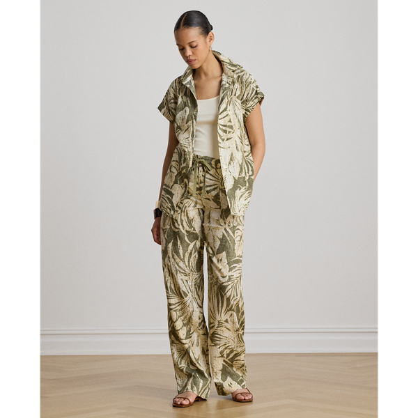 Relaxed-Fit Kurzarmhemd mit Druck Lauren in Olivgr&uuml;n multi 4