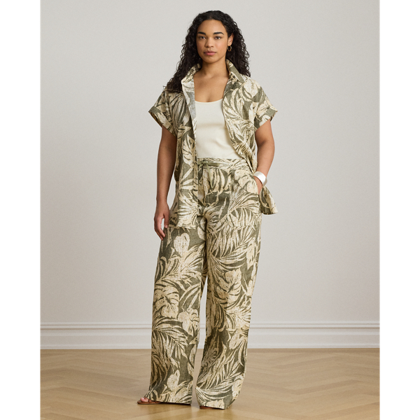 Relaxed-Fit Kurzarmhemd mit Druck Lauren in Olivgr&uuml;n multi 8