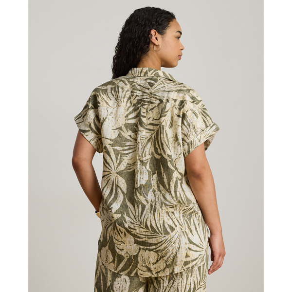 Relaxed-Fit Kurzarmhemd mit Druck Lauren in Olivgr&uuml;n multi 9