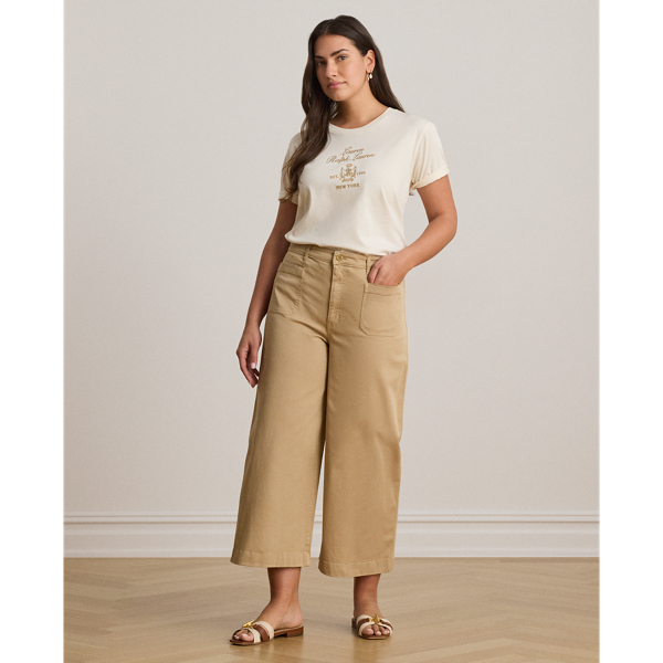 Mascarpone Cream Embroidered-Crest Cotton Jersey Tee Lauren 8