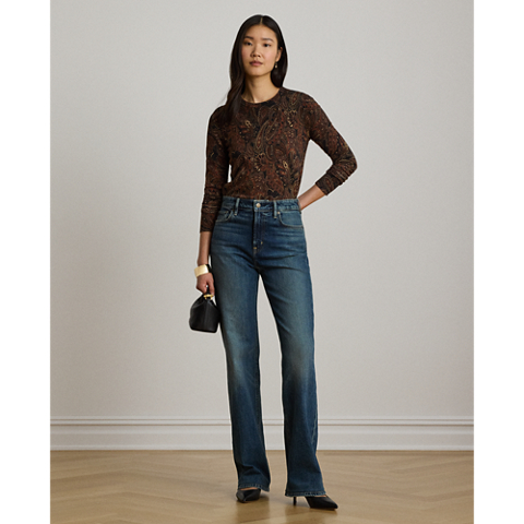 Женские свитеры Ralph Lauren Paisley Cotton-Modal Sweater