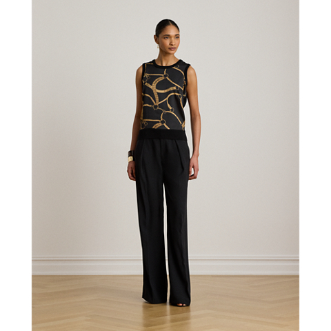 Женские свитеры Ralph Lauren Belting-Print Sleeveless Sweater