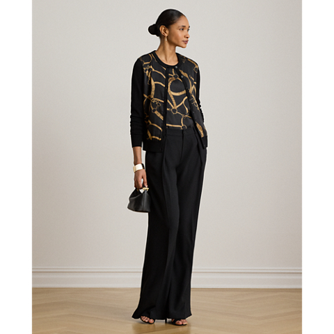 Женские кардиганы Ralph Lauren Belting-Print Cotton-Blend Cardigan