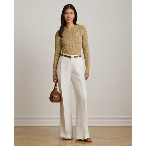 Женские свитеры Ralph Lauren Button-Trim Cable-Knit Sweater