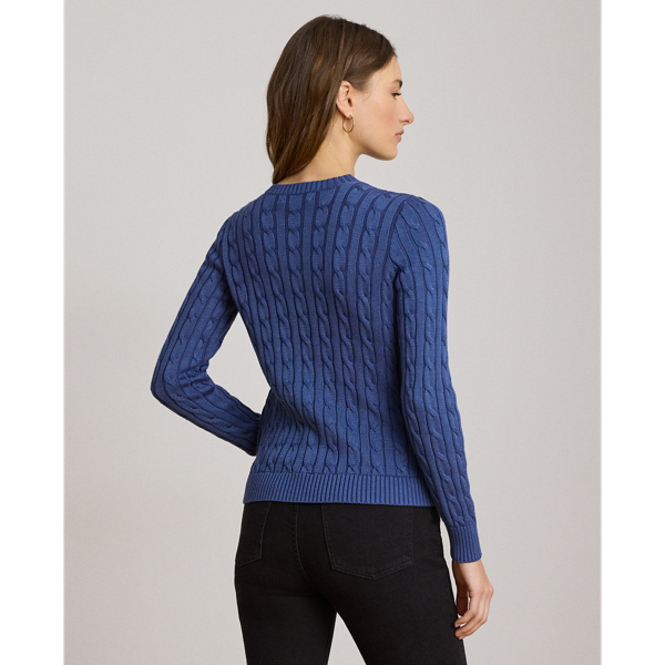 Cable-Knit Cotton-Blend Cardigan