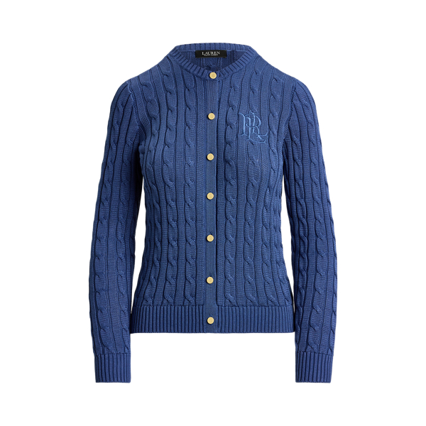 Cable-Knit Cotton-Blend Cardigan