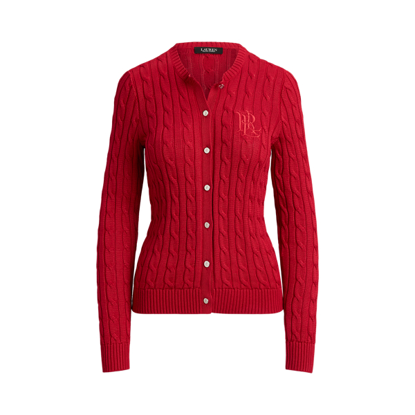 Cable-Knit Cotton-Blend Cardigan