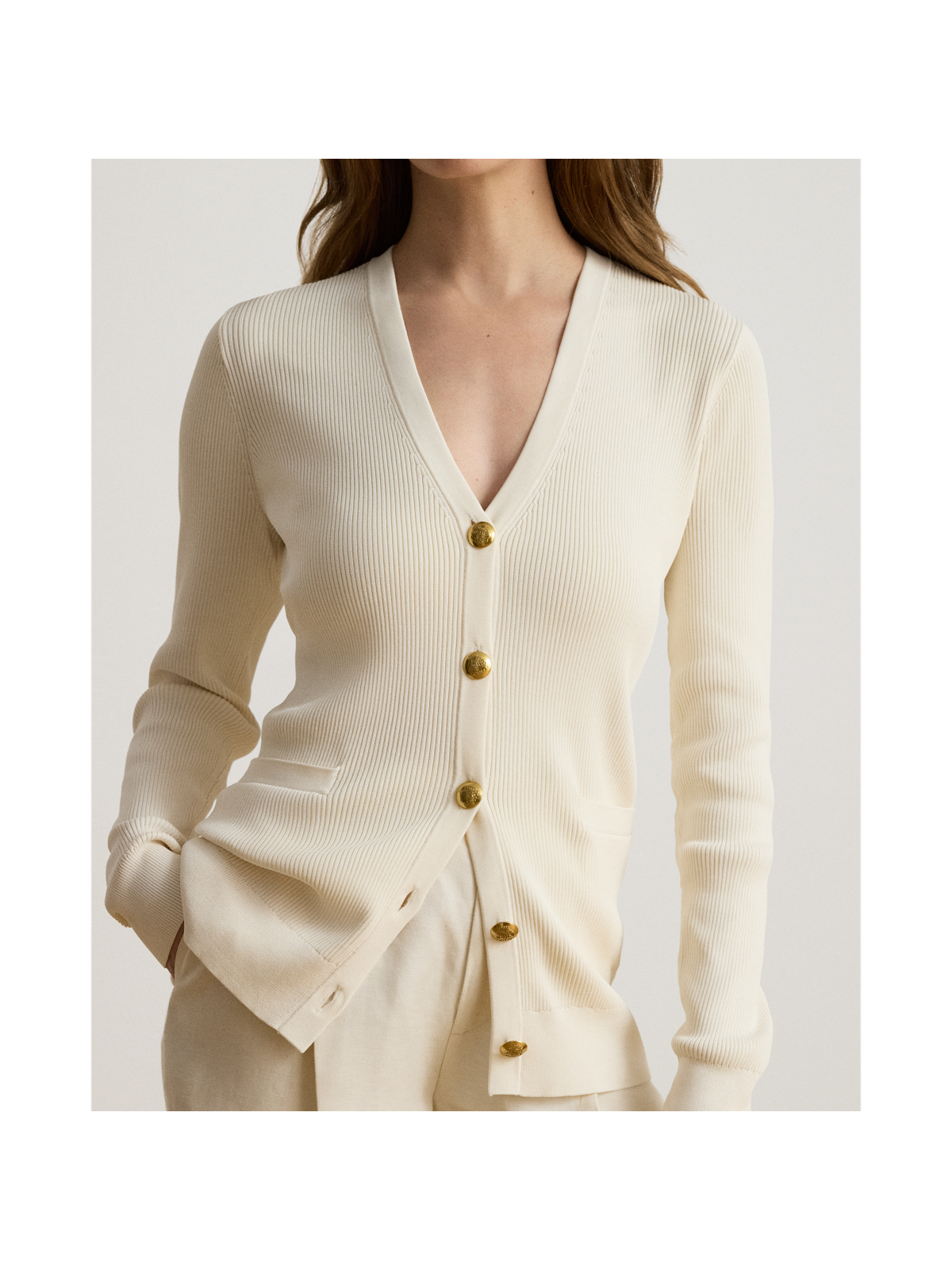 Женские кардиганы Ralph Lauren Rib-Knit V-Neck Cardigan — фото 3