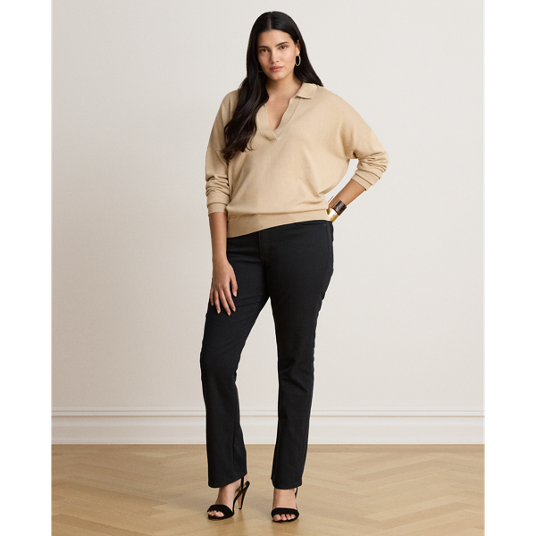 Cotton-Modal Polo Sweater
