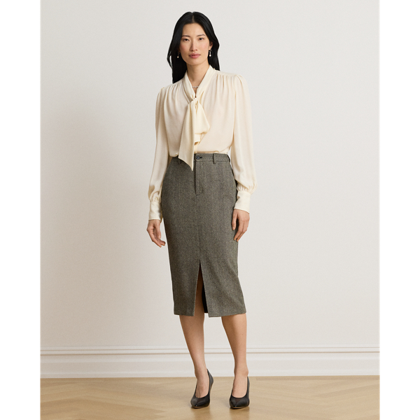 Georgette Tie-Neck Blouse