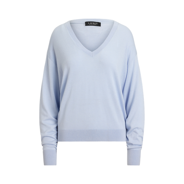 Modal & Silk Blend V-Neck Jumper
