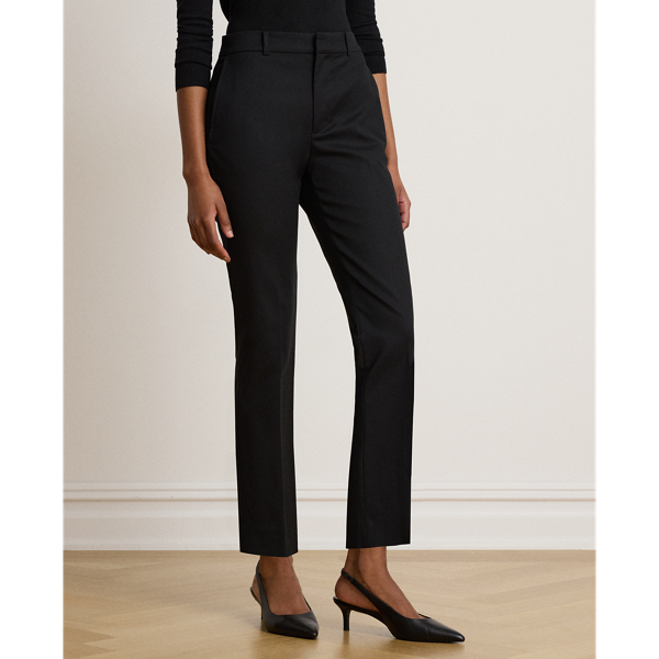 Slim-Straight-Fit Hose aus Baumwolle Lauren in Schwarz 3