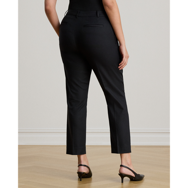 Slim-Straight-Fit Hose aus Baumwolle Lauren in Schwarz 9