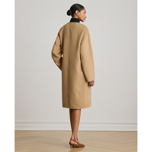 Lauren Camel Double-Faced Wool-Blend Overcoat Lauren 5