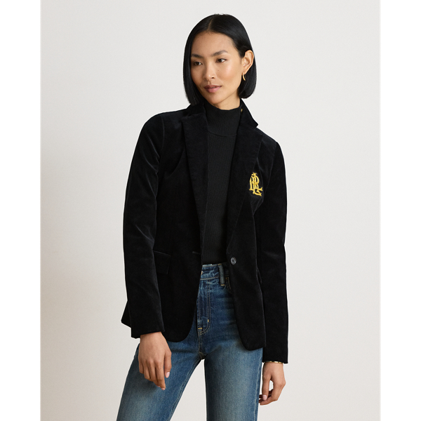 Bullion Stretch Cotton Corduroy Blazer