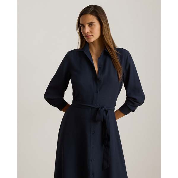 Georgette-Hemdkleid mit G&uuml;rtel Lauren in Lauren-Navy 4