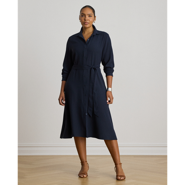 Georgette-Hemdkleid mit G&uuml;rtel Lauren in Lauren-Navy 7