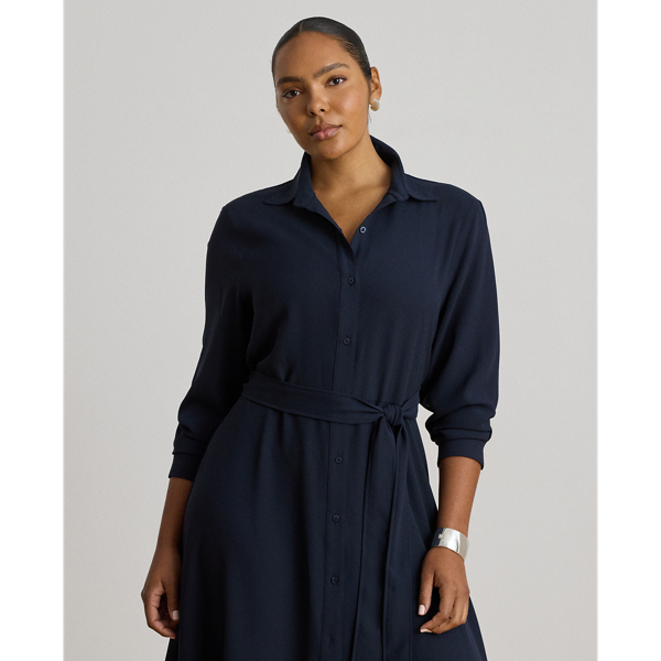 Georgette-Hemdkleid mit G&uuml;rtel Lauren in Lauren-Navy 8
