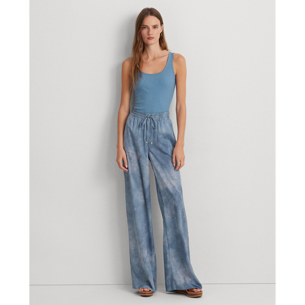 Tanktop aus Stretchbaumwolle Lauren Petite in Blasses Azurblau 4