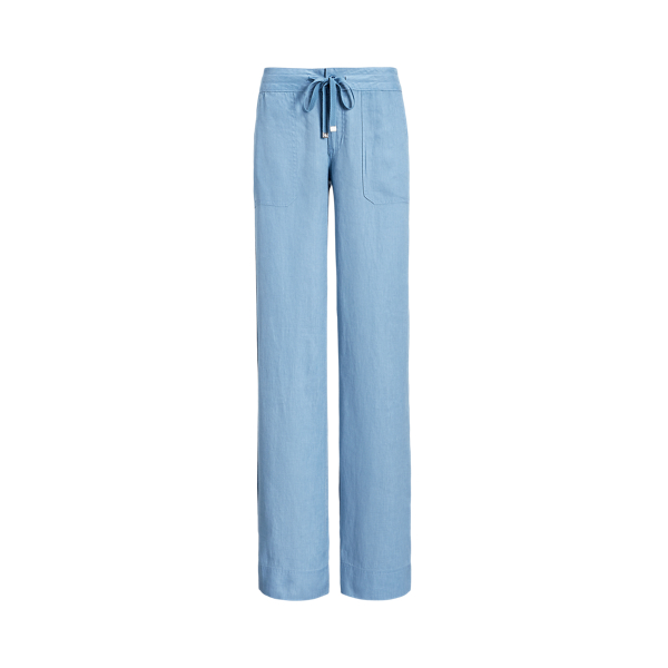 Wide-Leg Linen Trousers Lauren Petite 1