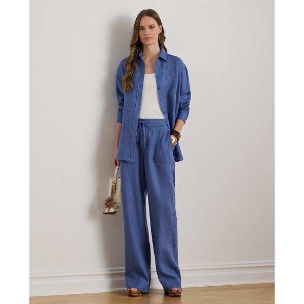 Linen Wide-Leg Trouser