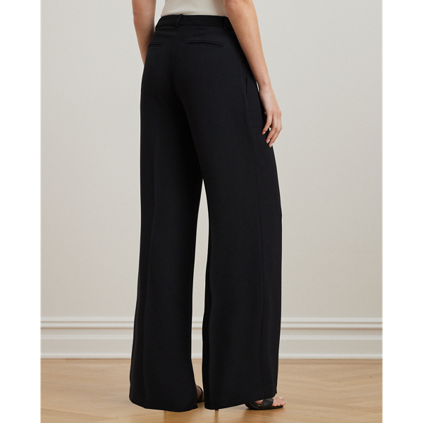 Double-Faced Georgette Wide-Leg Pant