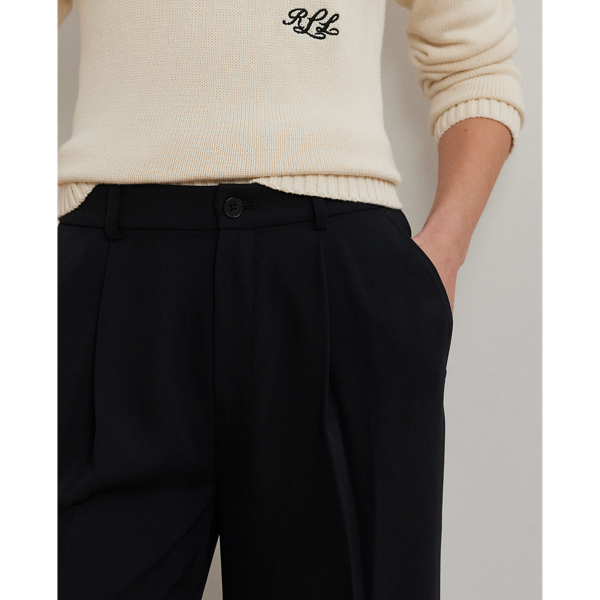 Double-Faced Georgette Wide-Leg Pant