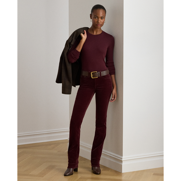 Dark Garnet Cotton-Blend Jumper Lauren Petite 4