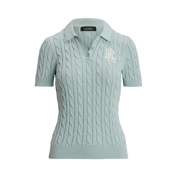 ラルフ・ローレン Lauren Ralph Lauren Two-tone Short-sleeve Sweater レディース Sweaters M Two-Tone Short-Sleeve Sweater