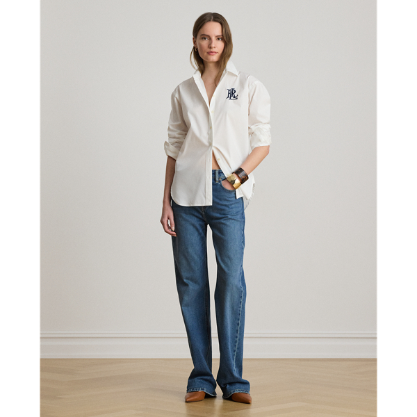 Chemise Relaxed Fit en coton stretch