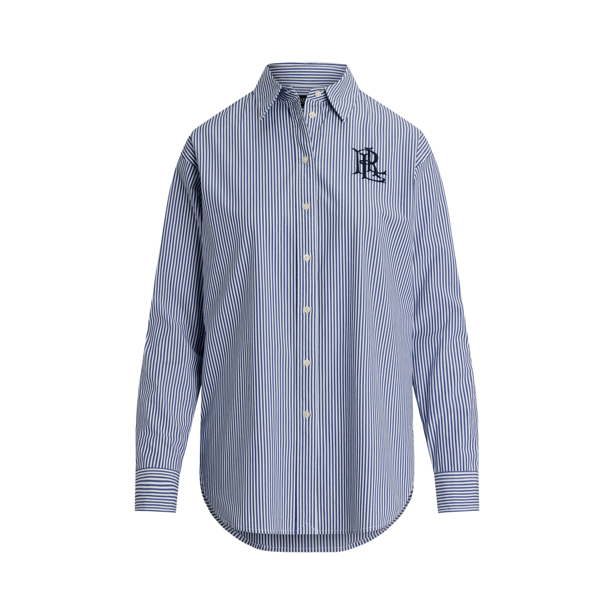 Relaxed Fit Striped Stretch Cotton Shirt