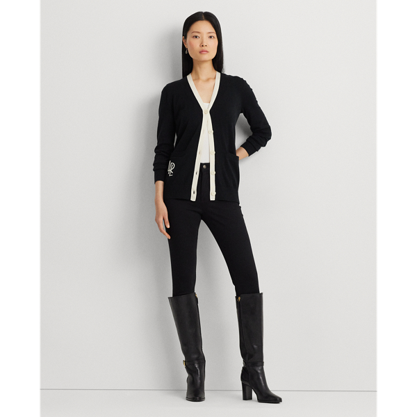 ラルフ・ローレン Lauren Ralph Lauren Two-Tone Cotton-Blend Cardigan レディース Sweaters Two-Tone Cotton Cardigan | Ralph Lauren