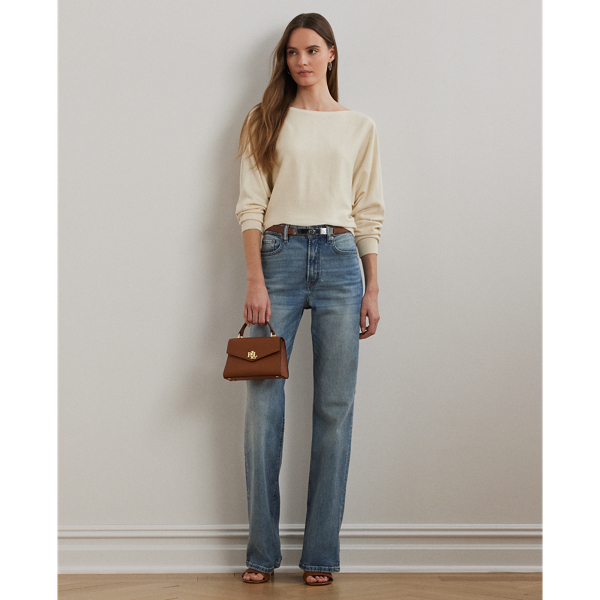 ラルフ・ローレン Lauren Ralph Lauren Petite Cotton-Blend Dolman-Sleeve Sweater レディー Women's Lauren Ralph Lauren Petite Cotton-Blend Dolman
