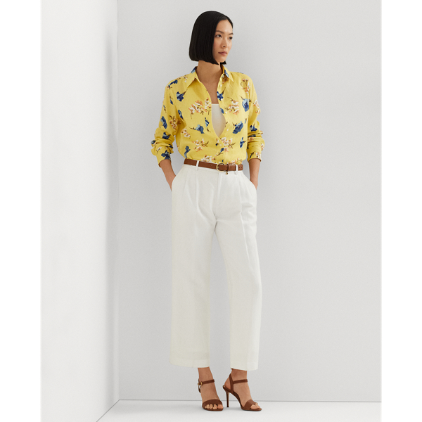 ラルフ・ローレン Lauren Ralph Lauren リラックスフィット Floral Linen Shirt レディース シャツ トップス Ol Floral Linen Shirt