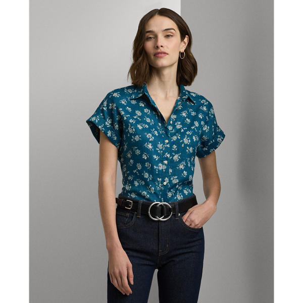 Relaxed Fit Floral Short-Sleeve Shirt