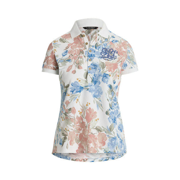 Floral Piqu&eacute; Polo Shirt Lauren Petite 1