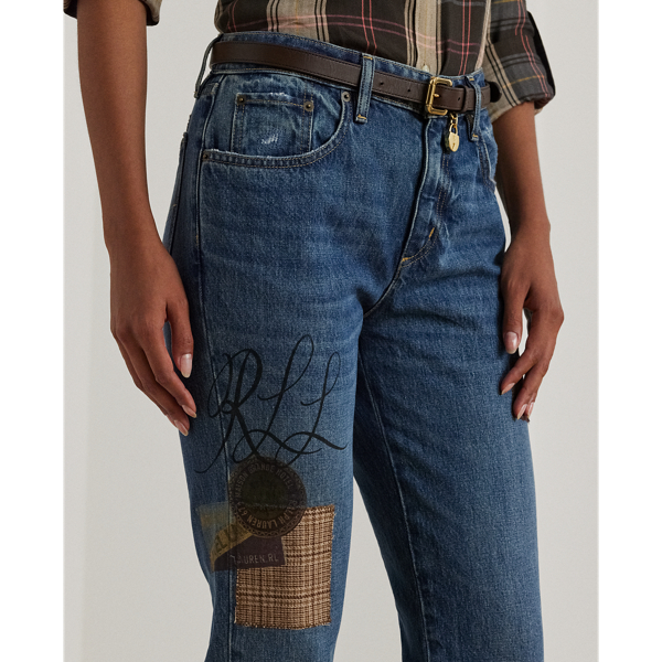 Polo ralph lauren patchwork jeans hotsell