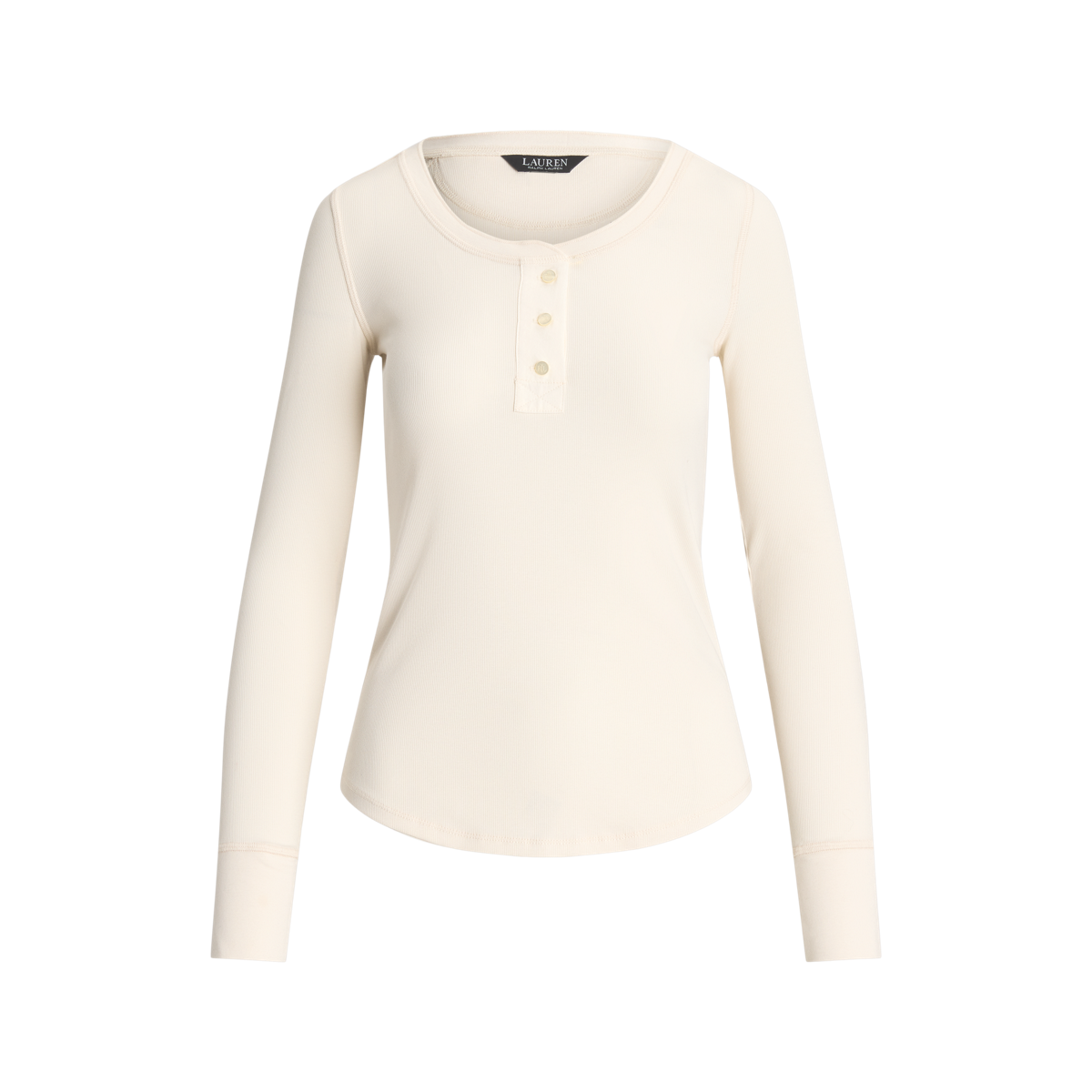 (取寄) ローレン ラルフローレン レディース ストレッチ コットン ヘンリー トップ Lauren Ralph Lauren women Stretch Cotton Henley Top Madison Tan Women's Lauren Ralph Lauren Stretch Cotton Henley Top