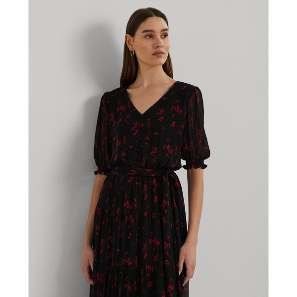 Maje black floral dress best sale