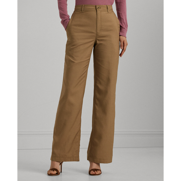 Canvas Wide-Leg Pant