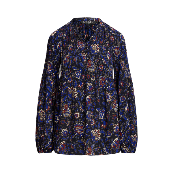 Floral Pleated Georgette Blouse